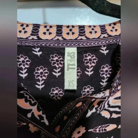 RARE Spell Gypsiana Button-down Shirt Dress size XS - Picture 6 of 9